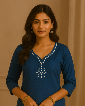 Kurta Fabric - Blue