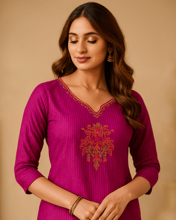 Kurta Fabric - Magenta