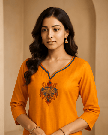 Kurta Fabric - Musturd