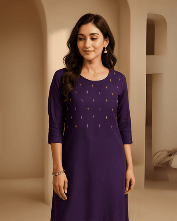 Kurta Fabric - Purple
