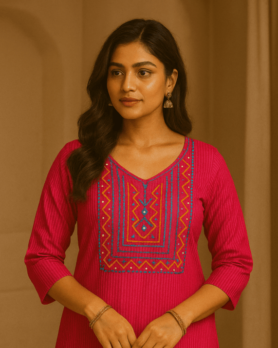 Kurta Fabric - Pink
